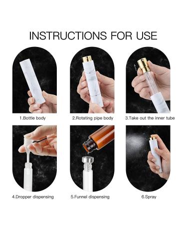 Tekson 10ML Perfume Atomizer Travel (7 PCS) - Refillable Cologne Dispenser Spray Empty Bottles in 7 Colors - Mini Sprayer Size - Pack of 1 - Buy Online on GoSupps.com