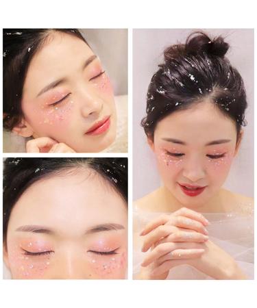 Body Glitter Gel - Sparkling Festival Make-Up | Chunky Mermaid Sequins & Liquid Face & Hair Glitter - International Shipping Available! - Buy Online on GoSupps.com