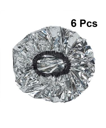 Lurrose 6pcs Heat Cap Deep Conditioning Aluminum Foil Hair Caps - Silver - Buy Online on GoSupps.com