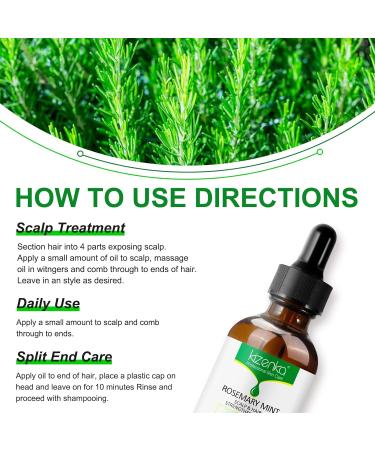 Rosemary Mint Growth Oil | Revitalize & Strengthen Hair & Scalp | Natural Hair Oil for Healthy Growth - Buy Online on GoSupps.com