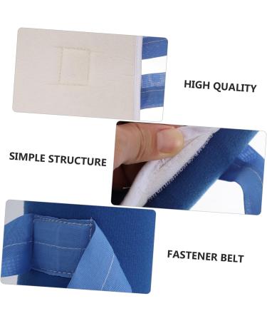 FRCOLOR 4pcs Anti-Pulling Hospital Limb Straps - Wrist & Ankle Braces for Patients | Mesh Cloth Medical Wristbands in Blue (26x4x2cm - Buy Online on GoSupps.com