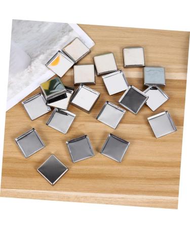FOMIYES 120 Pcs Square Magnets Metal Pans for Eyeshadow Watercolor Plate Set Plate Tinplate Mx2pcs As Shownx2pcs - Buy Online on GoSupps.com