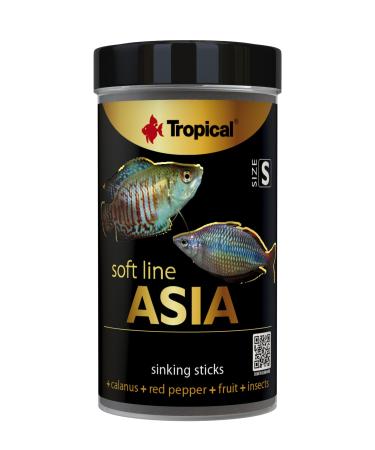 Tropical Soft Line Asia Size S 100ml / 50g - Fish Food Enhances Coloration and Improves Immunity
