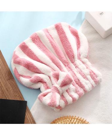 Minkissy Elastic Shower Hair Drying Caps Bathroom Supplies Hair Drying Turban Towel Hair Bonnet Head Band Hair Scarf Hair Cap Headband Water Absorption Hat Soft Pink Wiping Headscarf - Buy Online on GoSupps.com