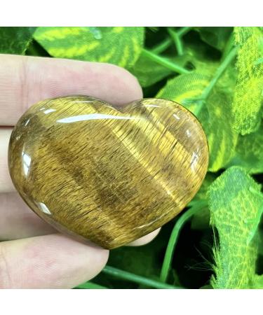 Xianvxi 1.8 Tiger Eye Healing Crystal Heart Stone | Reiki Gemstone for Love & Anxiety Relief | Perfect Valentine's Day Gift - Buy Online on GoSupps.com