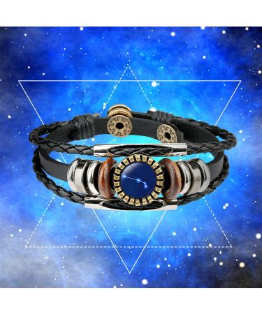 zxcvbnn Zodiac Signs Spirit Bracelet Handmade Woven Multilayer 12 Constellation Bracelets Adjustable Zodiac Pu Leather Jewelry Unisex Valentines Day Mothers Day Unique Gifts For Women Aries one size - Buy Online on GoSupps.com