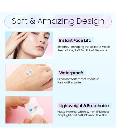 Invisible Face Lift Tape - 40 PCS V-shaped Wrinkle Patches for Instant Face Lifting and Makeup Enhancement - Waterproof and Hide Facial Wrinkles - Buy Online on GoSupps.com
