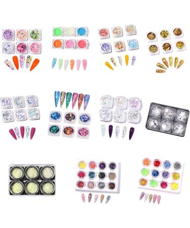 TSBB Aurora White Sequins Nail Art Glitter Powder - Mermaid Dust Flakes for DIY Nails | Best Decoration Supplies - Buy Online on GoSupps.com