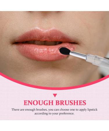 Beaupretty 6Pcs Silicone Lip Mask Brush Set - Lip Balm Applicator & Makeup Tool for Women | Black Lipstick Brush & Eyeliner Applicator - Buy Online on GoSupps.com