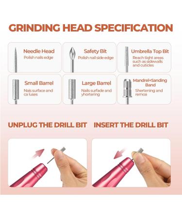 JCMASTER Nail Cutter 11 in 1 JCM-A02RO Aluminum Portable Electric Manicure and Pedicure Set for Home and Salons 230V Battery Powered Rose - Buy Online on GoSupps.com