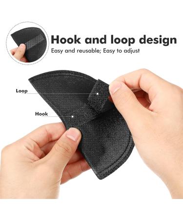 Heallily 2 Pairs Sponge Shoulder Pads Sewing Set-in for Jacket Blazer T-Shirt Dress, 1cm (Black White) - Buy Online on GoSupps.com