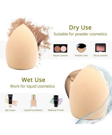 Buy Pink Foundation Brush & Makeup Sponge Blender | Flawless Flat Top Brush for Powder & Cream | International Shipping - Buy Online on GoSupps.com