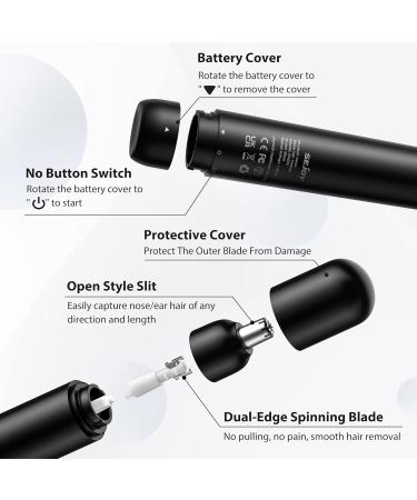 Sejoy Electric Nose & Ear Hair Trimmer - Painless Removal Clipper for Men and Women - Buy Online on GoSupps.com