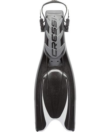 Cressi Frog Plus Open Heel Scuba Diving Fins - Black/Silver L/XL - US Men's 10-13, US Lady 11-14, EU 44-47 - Buy Online on GoSupps.com
