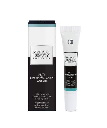Medical Beauty anti-lip wrinkles cream |Reduces wrinkles and ensures a bumpy mouth and lip area |With collagen booster and hyaluronic acid |Content: 15 ml - Buy Online on GoSupps.com