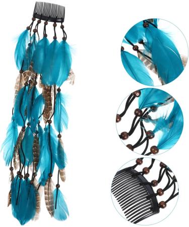 Beatifufu Hair Accessories Exquisite Plume Headdress Exquisite Women Hair Bands Vintage Headbands for Women Girl Headbands Party Cosplay Hairbands Party Props Women Hair Accessories - Buy Online on GoSupps.com