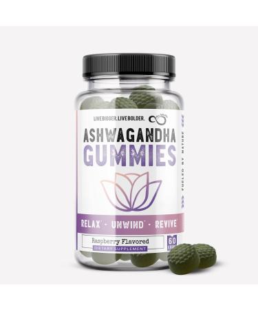 Live Infinitely Ashwagandha Gummies - 1000MG Ashwagandha Per Serving - Formulated with Maca Root, Lemon Balm & L-Theanine - Supports Stress Relief, Energy, Mood & Strong Immunity - Vegan - 60 Gummies