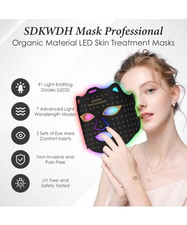 7-in-1 LED Facial Skin Care Mask | Red Light Therapy for Home Use | Black G1 - Illuminate Your Skin - Buy Online on GoSupps.com