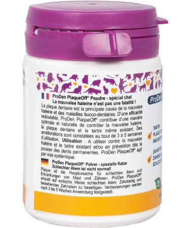 PlaqueOff Cat Dental Care Powder 40g - Pack of 2 - Buy Online on GoSupps.com