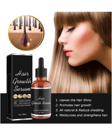 Rennora Hair Growth Serum - Organic Hair Growth Oil for Black Women Fast Results for Thinning & Hair Loss - Buy Online on GoSupps.com