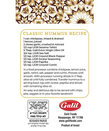 LiOR Tahini - 100% Pure Ground Sesame - All Natural - 16oz Jar - Buy Online on GoSupps.com