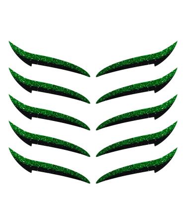 Autocollants pour Eye Liner | D calque Fard Paupi res Femme - Adh sif Tenue Longue Bandes Pour Sorties Danse Voyage Sc ne M res Vert