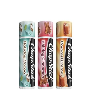 ChapStick Holiday Collection Trio Includes Holiday Cocoa Holiday Cinnamon and Holiday Cr me 0.15 oz Each (Pack of 2) - Buy Online on GoSupps.com