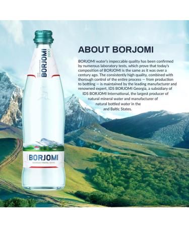 Borjomi - Sparkling Mineral Water 1L - Pack of 6 - Buy Online on GoSupps.com