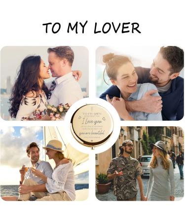 Romantic Mothers Day Gift for Wife - Funny I Love You Compact Mirror - Perfect Gift for Wedding, Birthday, Anniversary - Buy Online on GoSupps.com