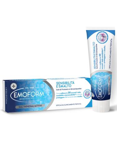 Emoform Emoform Sensitivity Toothpaste and Varnish with Potassium Salts 75ml - Relieves sensitivity and hypersensitivity in 30 seconds and helps protect against enamel erosion
