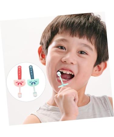 4-Piece Baby Toothbrush Set - Mouth Cleaning & Training Tool for Toddlers - Travel-Friendly Manual Toothbrush (Colored 2x2stk) - International Shipping - Buy Online on GoSupps.com