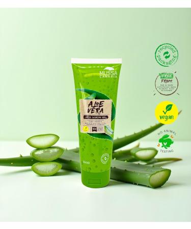 Mussa Cosmetics Pure Aloe Vera Gel Vegan Formula 250 ml - Buy Online on GoSupps.com