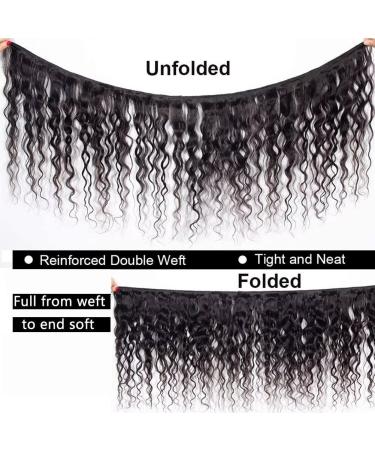 Shop Ladiary Brazilian Water Wave Hair Bundles - 9A Remy Human Hair Weave Natural Black 18-22 Inches | International Shipping Available - Buy Online on GoSupps.com