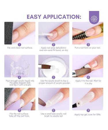 Saviland Acrylic Nail Kit with Drill - Professional Clear/Pink/White Powder & Liquid Set, Nail Drill, Brush, Cuticle Oil, Tools - Home DIY - Buy Online on GoSupps.com