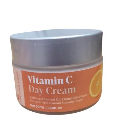 Vitamin C Day Cream for Face and Neck with Chamomile Flower Extract Manuka Honey & Sweet Almond Oil | Plant Based Formula | Carefully formulated to keep your skin young and healthy!