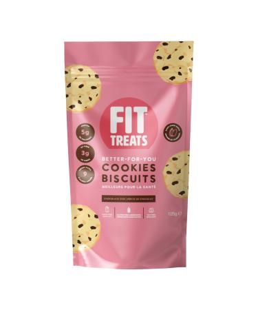 Fit Treats Chocolate Chip Better-For-You Healthy Cookies Gluten-Free Nut-Free Vegan 125g