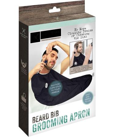 Beard Bib Apron Hair Catcher for Men | Prevent Clogs & Keep Sink Clean - Includes Grooming Cape & Suction Cups - Buy Online on GoSupps.com