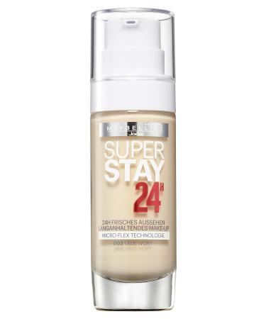 Maybelline Maybelline New York Super Stay 24H True Ivory 03 Make-up Light Skin Tone for Long Lasting Coverage and Flawless Look 1 x 30 ml