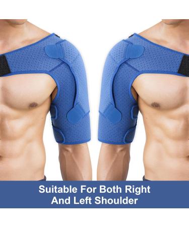 Adjustable Neoprene Shoulder Bandage for Men & Women | Compression Support for Shoulder Pain & Injuries (31-38 inches) - Buy Online on GoSupps.com