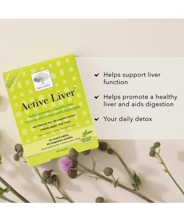 New Nordic Active Liver | Daily Wellness Supplement | Milk Thistle Artichoke & Turmeric | Swedish Made | 60 Count (Pack of 1) - Buy Online on GoSupps.com