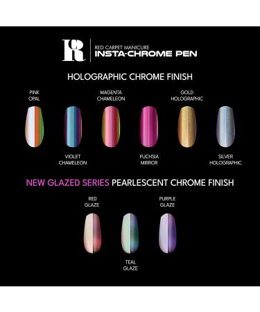 Red Carpet Manicure Insta-Chrome Gel Steps 1 & 3 | No Wipe Gel Top Coat | 0.3 Fl. Oz. - Buy Online on GoSupps.com