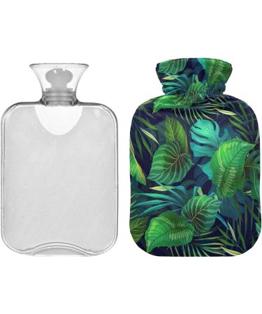 Naanle Tropical Leaf Hot Water Bottle - 2L Heat Bottle for Back Pain Relief Hand & Foot Warmer Neck Warmth & Cold Therapy - Buy Online on GoSupps.com