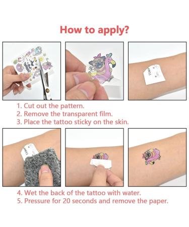 10 Sheets Waterproof Hawaiian Temporary Tattoos - Palm Tree, Pineapple, Tropical Beach Party Supplies - Summer Party Favors for Birthday and Decor - Buy Online on GoSupps.com