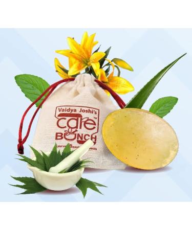 Herbal Neem Tulsi Aloe Vera Bathing Bar - Paraben/Sulfate/Dye/Silicon Free - Natural Face & Body Care Soap (Pack of 6) - International Shipping - Buy Online on GoSupps.com