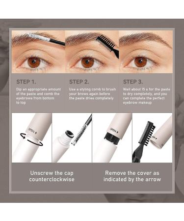 KISSIO Eyebrow Gel - Long Lasting, Waterproof, Cruelty-Free - 0.3 fl.oz - Buy Online on GoSupps.com