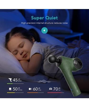 Opove Fascia Percussive Massage Gun 14.5mm - Back Pain Relief & Workout Recovery - Apex Green - Buy Online on GoSupps.com