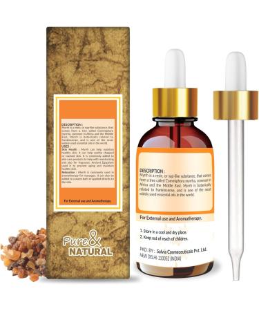 Crysalis Myrrh Oil (Commiphora Myrrha) 100ml - 100% Pure & Organic Essential Oil for Skin, Hair & Aromatherapy Massage - Buy Online on GoSupps.com
