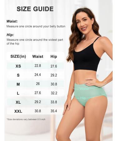 Leovqn Lace Trim Period Pants for Women | Menstrual Underwear | Heavy Flow & Leakproof | Postpartum Briefs | M Light Green - Buy Online on GoSupps.com