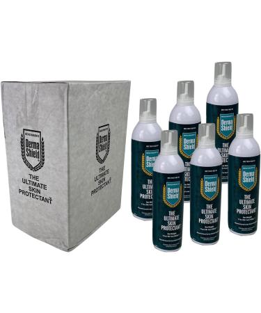 Derma Shield Skin Barrier Mousse Aerosol - Light-Weight Invisible Skin Protectant (17 oz) - 6 Count Case - Buy Online on GoSupps.com