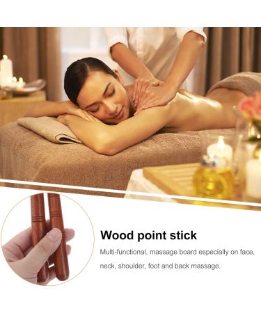 Magiclulu 2 ST Wooden Acupuncture Stick - Gua Sha Facial Tool & Muscle Roller for Whole Body Acupressure and Foot Massage - Buy Online on GoSupps.com